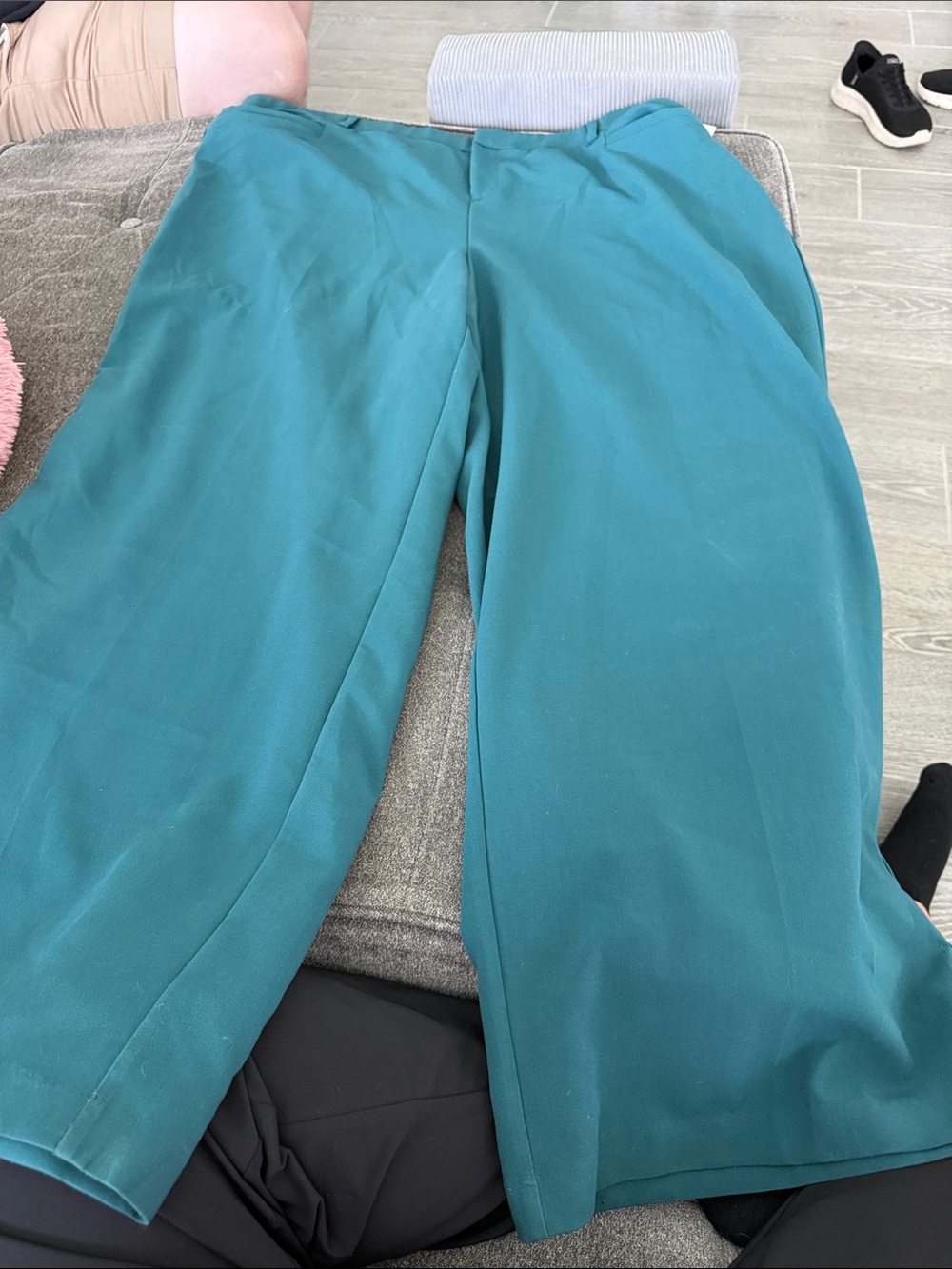 torrid Teal High-Waist Wide Leg Pants